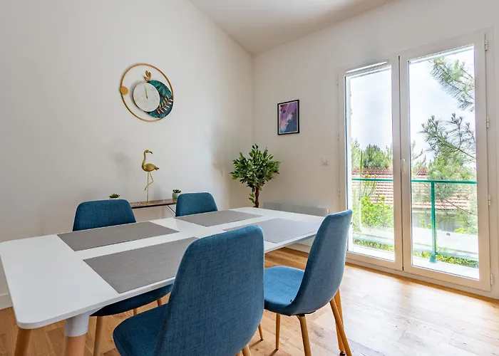 Lägenhet Le Cocon Des Dunes - Vue Mer, Plage&corniche A Pied Le Moulleau